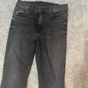 Mother jeans size 27 the weekender fray night shadow